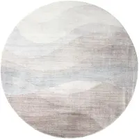 FRAAI Rond modern vloerkleed - Field Taupe - Ø 200cm