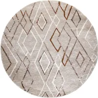 FRAAI Berber vloerkleed rond - Blend Diamond Beige - Ø 200cm