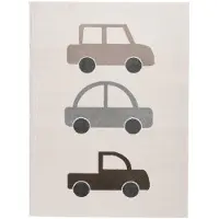 Little Olly Kinderkamer vloerkleed - Bowie Auto Creme - 140x200cm