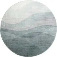 FRAAI Rond modern vloerkleed - Field Groen - Ø 200cm