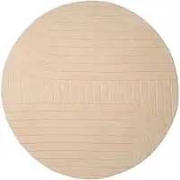 FRAAI Rond Scandinavisch vloerkleed - Charm Arches Beige - Ø 200cm