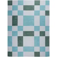 FRAAI Retro buitenkleed - Pop Cubes Groen - 140x200cm
