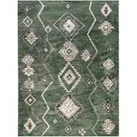 FRAAI Berber vloerkleed - Blend Aztec Groen - 120x170cm
