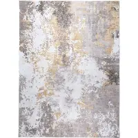 FRAAI Modern vloerkleed - Sarge Taupe/Geel - 80x150cm