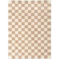 FRAAI Retro vloerkleed - Gambit Beige/Wit - 80x150cm