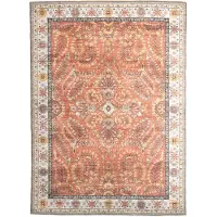 FRAAI Vintage buitenkleed - Santo Flora Terracotta - 80x150cm