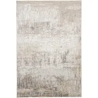 FRAAI Modern vloerkleed - Hendrix Grunge Creme/Grijs - 200x290cm