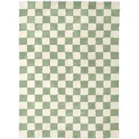FRAAI Retro vloerkleed - Gambit Groen/Wit - 200x290cm