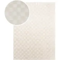 FRAAI Japandi vloerkleed - Yori Checkerboard Creme - 140x200cm