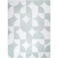 FRAAI Abstract buitenkleed - Groovy Tiles Groen - 80x150cm