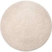 NATURL. Rond fluffy vloerkleed - Bobby Creme - Ø 200cm