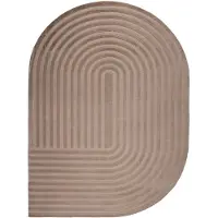 FRAAI Organisch vloerkleed - Flowy Arch Taupe - 160x230cm