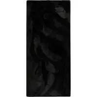 NATURL. Zacht laagpolige loper - Cozy Zwart | Wasbaar & vormvast - 80x250cm