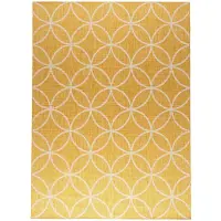 FRAAI Geometrisch buitenkleed - Faro Ripple Geel - 200x290cm
