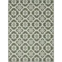 FRAAI Buitenkleed - Rio Flower Groen - 80x150cm