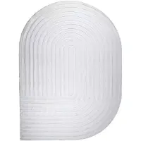 FRAAI Organisch Vloerkleed - Flowy Arch Creme | Wasbaar - 140x200cm