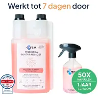 FRM Probiotica Sanitairreiniger starterspakket - Badkamer & Toiletreiniger - Kalk, Schimmel, Aanslag - Natuurlijk, Veilig & Krachtig - Werkt tot 7 Dagen Door