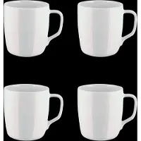 Alessi Mok Itsumo White Porcelain 300 ml (Set van 4)