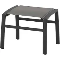 4SO Verona voetenbank antraciet aluminium