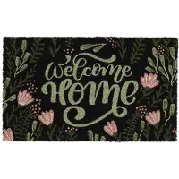 Esschert Design Kokosmat "Bloemen" "Welcome Home" 75x45 cm - Stijlvol en Duurzaam
