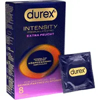 Durex Intensity - extra glijmiddel, latexvrij condoom (8 stuks)