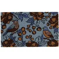 Esschert Design Kokosmat Bloemen & Vogels 75x45 cm - Natuurlijke entree