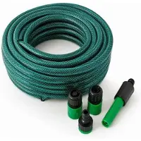 Merkloos Tuinslang, 30 meter - Flexibele PVC-slang - Lichtgewicht - Duurzaam - Geen knikken - Bestand tegen UV-straling en vorst - Watertoevoerslang