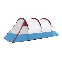 Outsunny Campingzelt Polyester, Fiberglas Rot