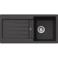 Schock spoelbakken, model TYPOS D-100S, in de kleur NERO