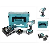 Makita DTW 190 RTJ accu-slagmoersleutel 18 V 190 Nm + 2x accu's 5,0 Ah + snellader in Makpac 2