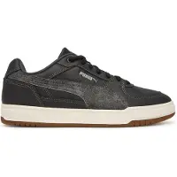 Puma Unisex Caven III Crafted Leather Black / Gray Echo / Moody Gray-Schoenmaat 42,5