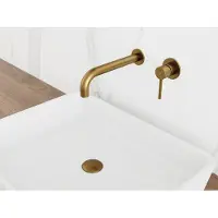 Gme Wastafelmengkraan Sirio Inbouw 23,5cm Geborsteld Goud