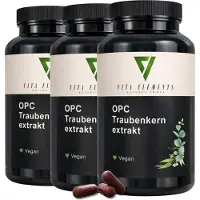 IK-Handelsgruppe Vita Elements OPC Druivenpitextract Set van 3 240 Capsules Antioxidanten Polyfenolen Voedingssupplement