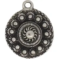 Zeeuws Meisje - platte Zeeuwse knop, kleine 2 cm doorsnede