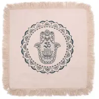 Ancient Wisdom 4 x Hamsa Mandala Cushion - 60x60cm - green