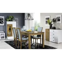 AEA Tische Essgruppe Esszimmer Garnitur Stuhl Set Holz Essgarnituren Tisch 4 Stühle
