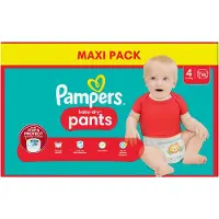 Pampers Baby-dry Pants, Maat 4 Maxi 9-15 Kg, Maxi Pack (1 X 90 Pants) | Maat: 8