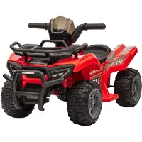 HOMCOM HOMdotCOM Elektrische kinderauto 66 cm x 44 cm x 42 cm rood