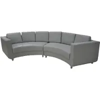 AEA Rund Sofa Wohn Möbel Leder Sofas Couchen Polster Sitz Runde Landschaft Eck