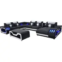 AEA Design Leder Polster Sitz Ecke Landschaft Zimmer Wohn Sofa Polster Eck