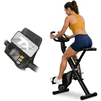 Trex Sport TX-340XB Briz – Opvouwbare Hometrainer – X-Bike Fitnessfiets – Compact & Opklapbaar voor Thuis – Hartslagsensoren – 100 kg