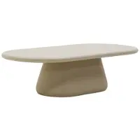 Giga Meubel Salontafel Riva Ovaal - Eco Composiet - 140x65x39cm