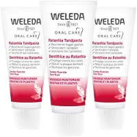 Weleda 3x Tandpasta Ratanhia 75 ml