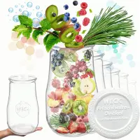 Weck Potten 2700ml met Kunststof Deksel - Set van 6 Stuks