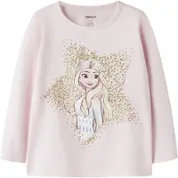 Name it Shirt 'NMFSOMA FROZEN' lichtbeige / goud / pastelroze / wit