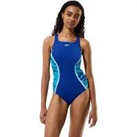 Speedo Hyperboom Splice Muscleback Swimsuit Blauw 38 Vrouw