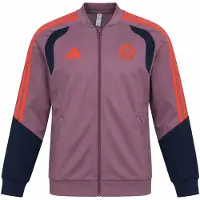 Adidas Bayern München Europees Presentatie Trainingsjack 2026-2027 Kids Lichtpaars Zwart Rood
