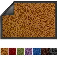 Floordirekt Vuilvangmat Brasil - Wasbare & Hoogwaardige Deurmat - voor Binnen - Schoonloopmat met Antisliprug - Deurmat voor de Entree - Beige - 90 x 150 cm