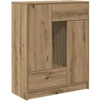 vidaXL Dressoir met lades en deuren, Artisan-eikenhout, 73x31x90 cm