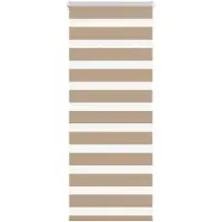 vidaXL Zebra Blind 60x100 cm stofbreedte 55,9 cm polyester zandbruin